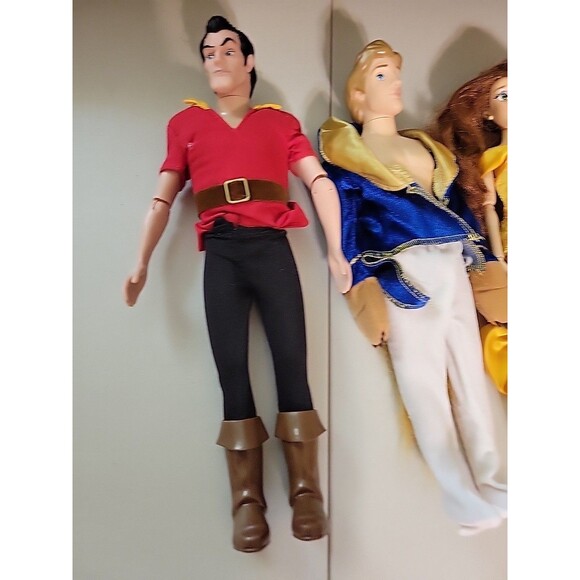 Disney Beauty & BEAST Lot Gaston barbie dolls - Picture 3 of 9
